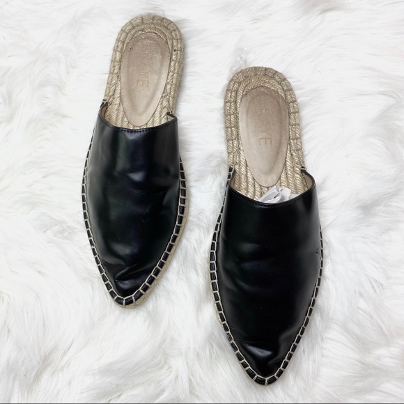 RAYE x Revolve Black Domino Pointed Toe Slide Mule - Picture 3 of 6